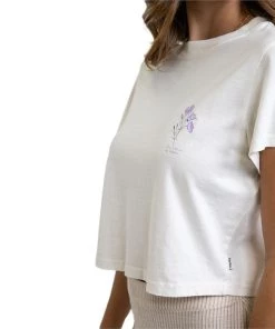 Rhythm Botanical Vintage Cropped T-Shirt - Women's -Deals Rhythm Store rhythm botanical vintage cropped t shirt women s 3