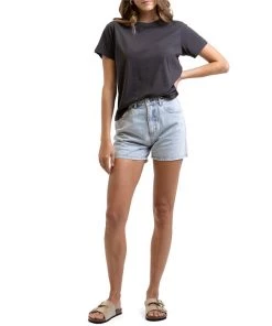 Rhythm Classic Boyfriend T-Shirt - Women's -Deals Rhythm Store rhythm classic boyfriend t shirt women s 3