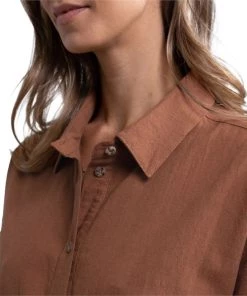 Rhythm Classic Linen Shirt Dress - Women's -Deals Rhythm Store rhythm classic linen shirt dress women s 2 1