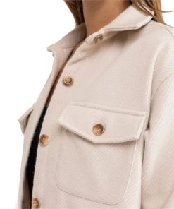 Rhythm Classic Minimal Shacket - Women's -Deals Rhythm Store rhythm classic minimal shacket women s 2