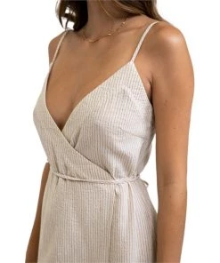 Rhythm Eve Wrap Slip Dress - Women's -Deals Rhythm Store rhythm eve wrap slip dress women s 3